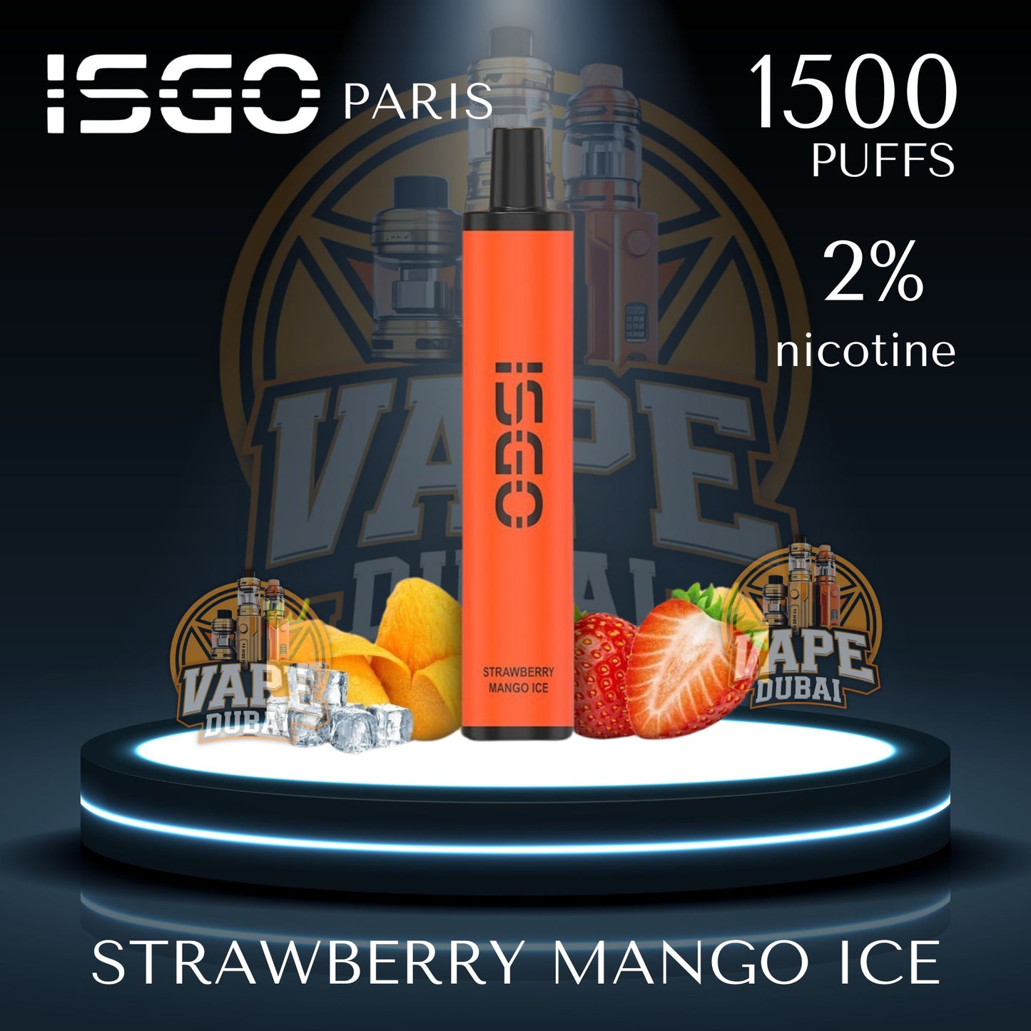 Top Quality ISGO Paris 1500 Puffs Available in Dubai