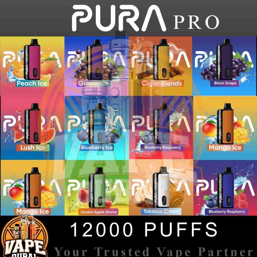 Original Pura Pro 12000 Vape in Dubai – Rechargeable Disposable