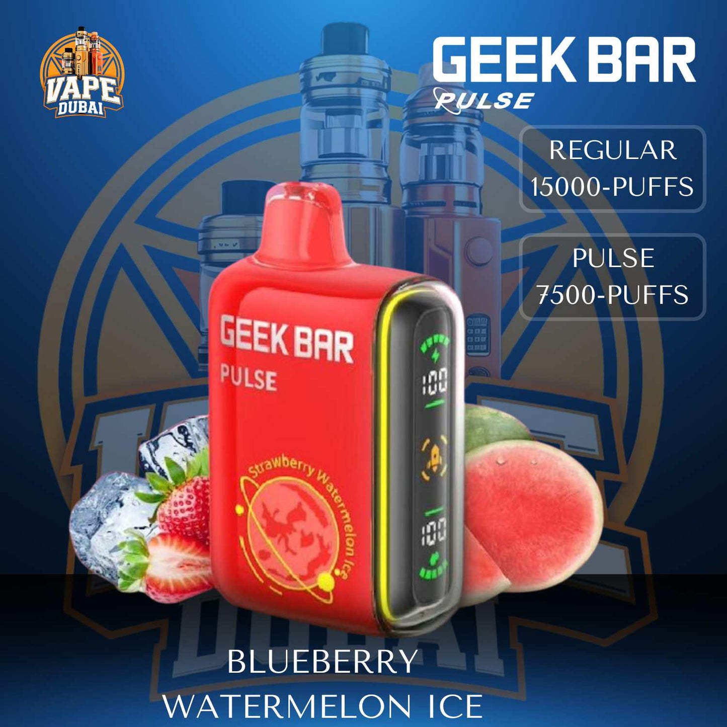 Geek Bar Pulse 15000 Puff Vape Device Dubai Edition