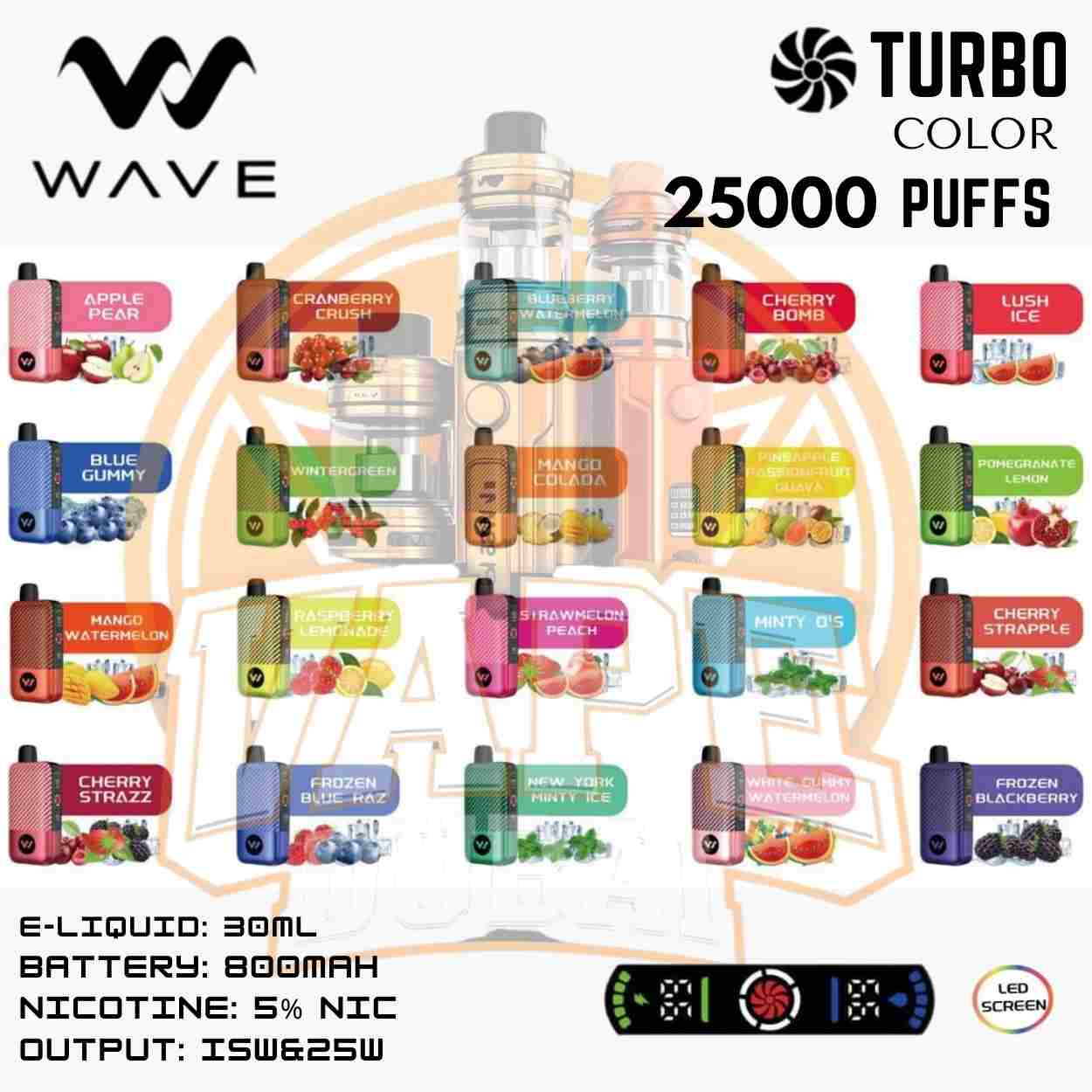 Turbo Wave Long-Lasting Disposable Vape – UAE Edition 2025