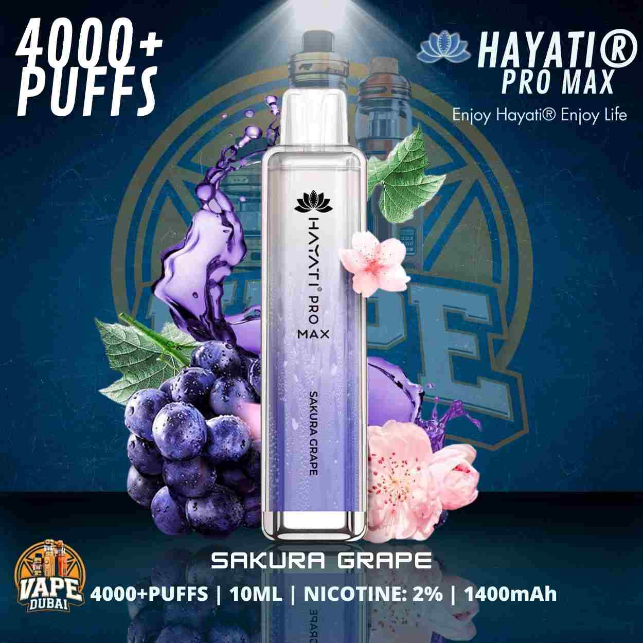 Hayati Pro Max 4000+ Puffs Vape Device – Available in UAE