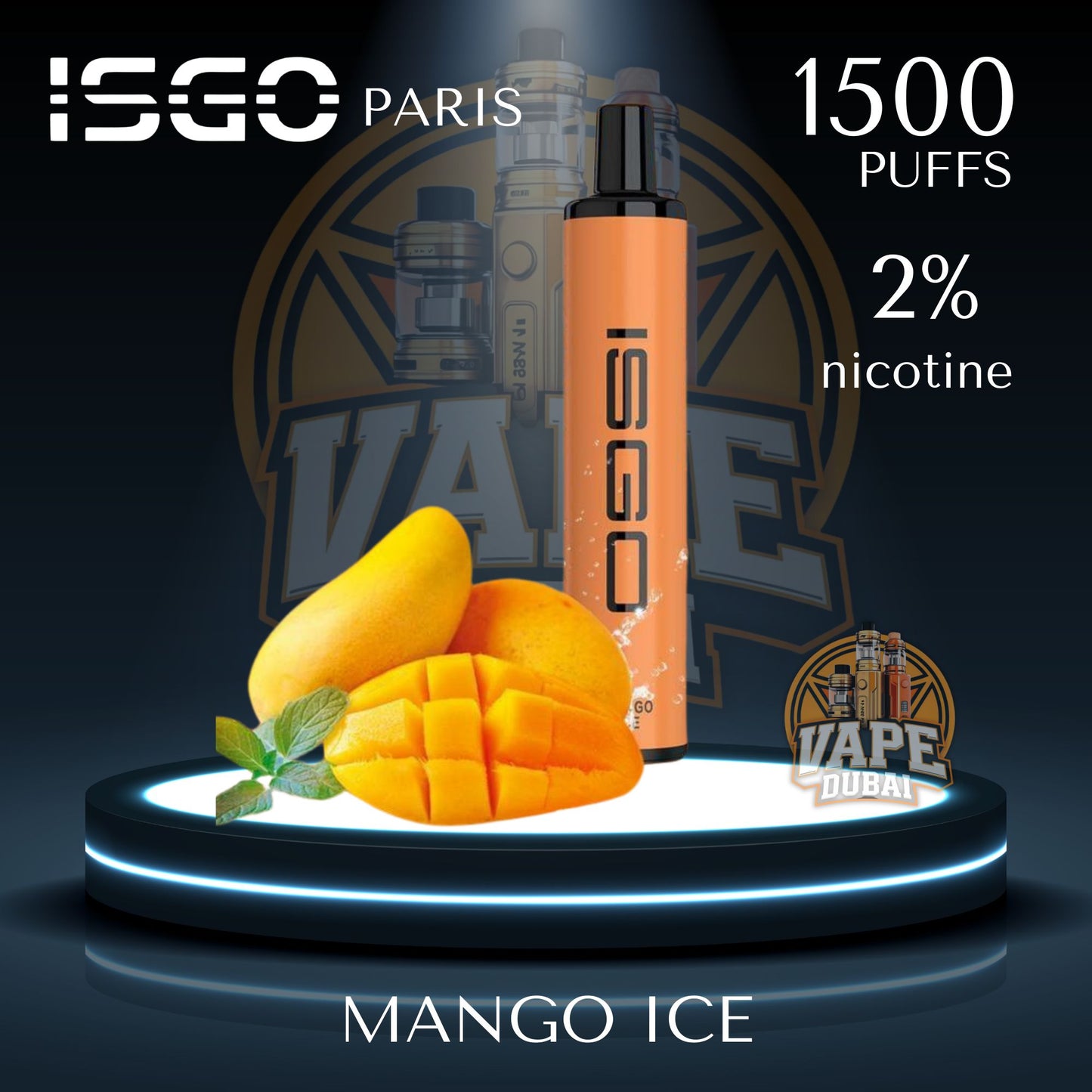 ISGO Paris 1500 Puffs Vape at Best Price in Dubai UAE