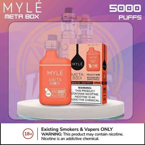Premium Myle Meta Box Vape Packaging UAE
