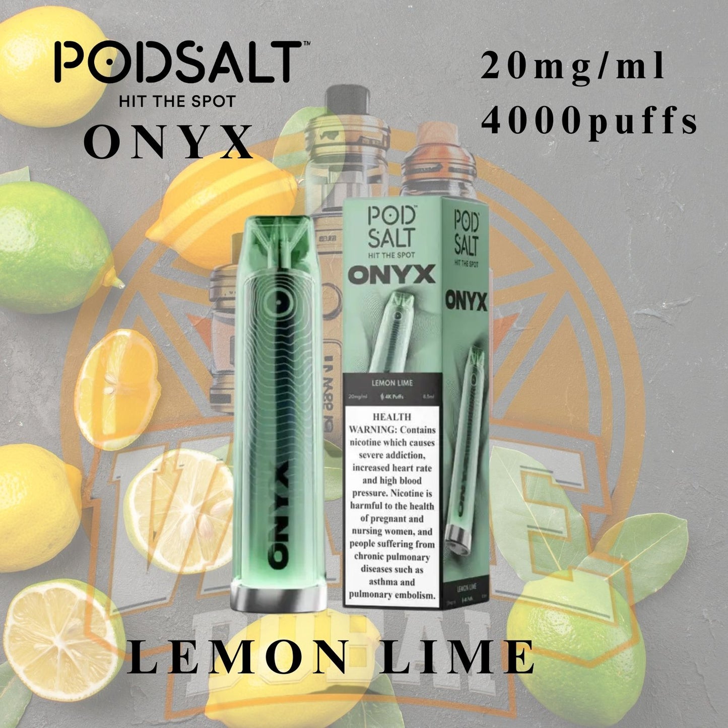 Affordable Pod Salt Onyx 20mg 4000 Puffs Vape Dubai