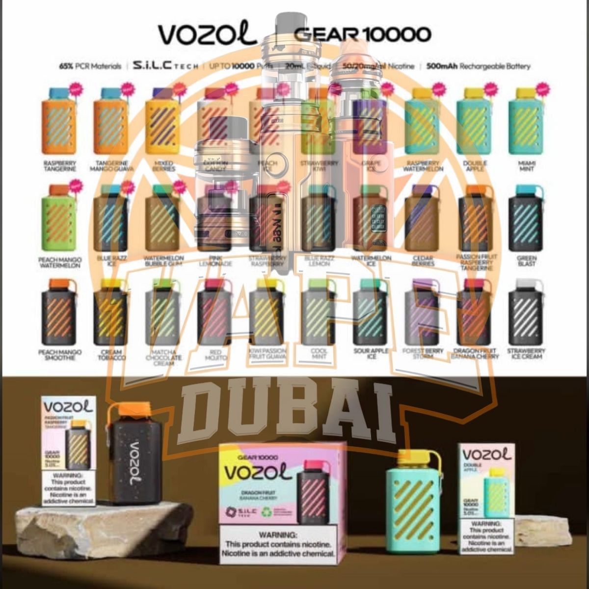 Vozol Gear 10000 Puff Disposable Vape Fast Delivery UAE