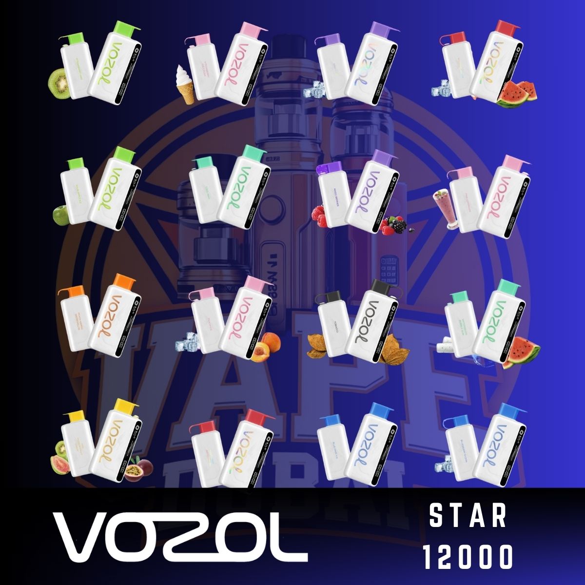 Affordable Vozol Star 12000 Puffs Amazing Vape Dubai UAE