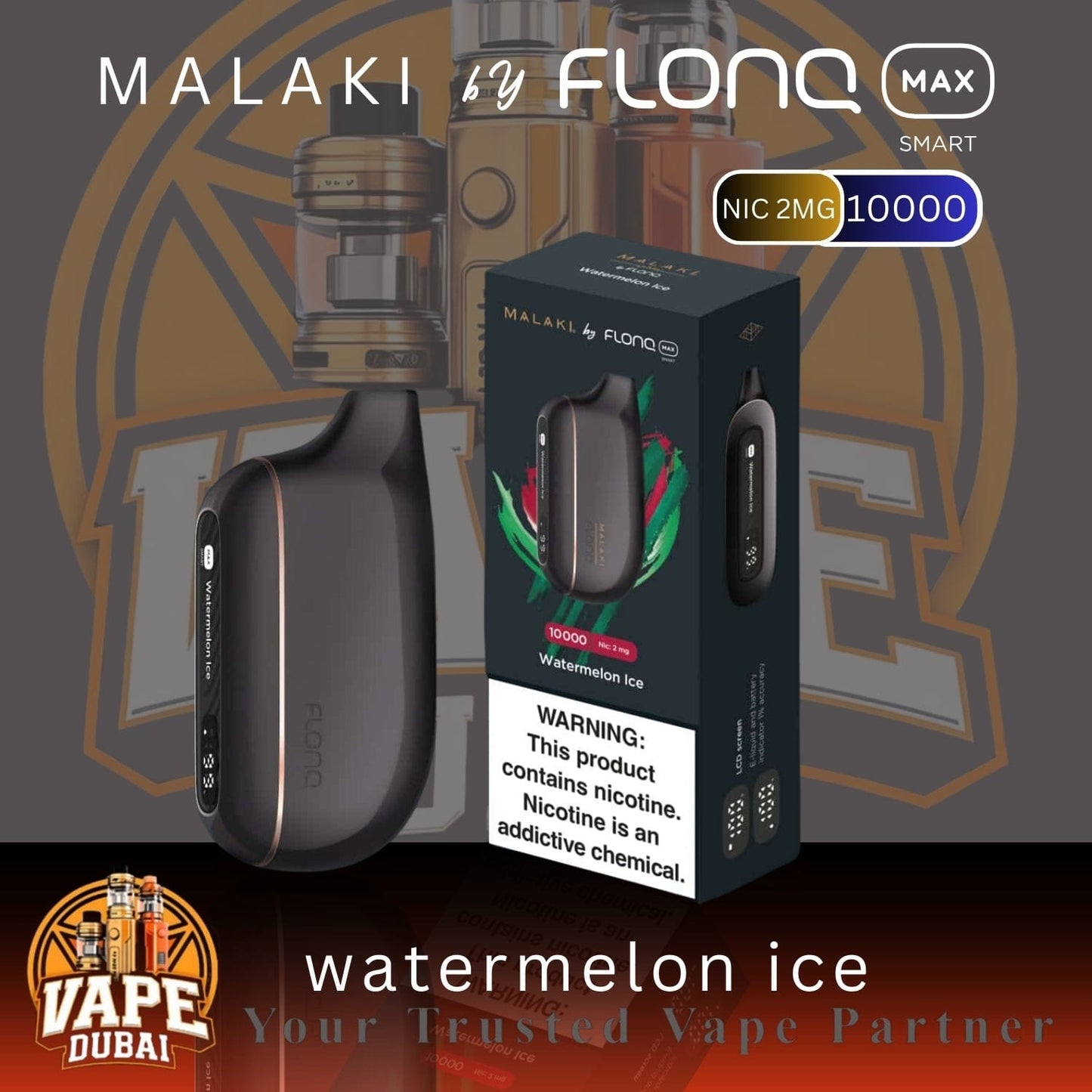 Original MALAKI Flonq Max 10000 Puff Disposable Vape in Dubai