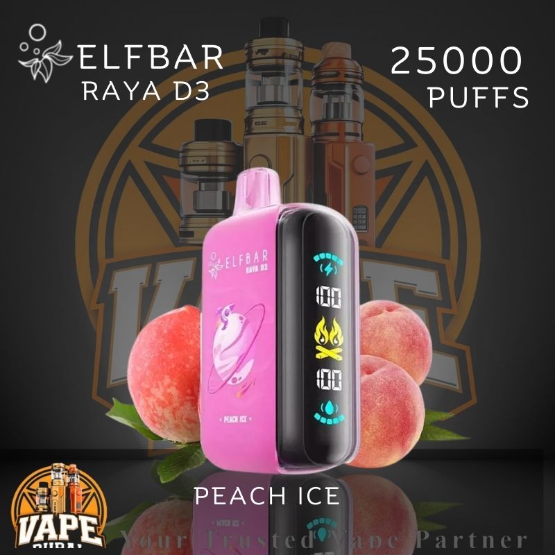 Elfbar Raya D3 25000 puffs vape device in Dubai