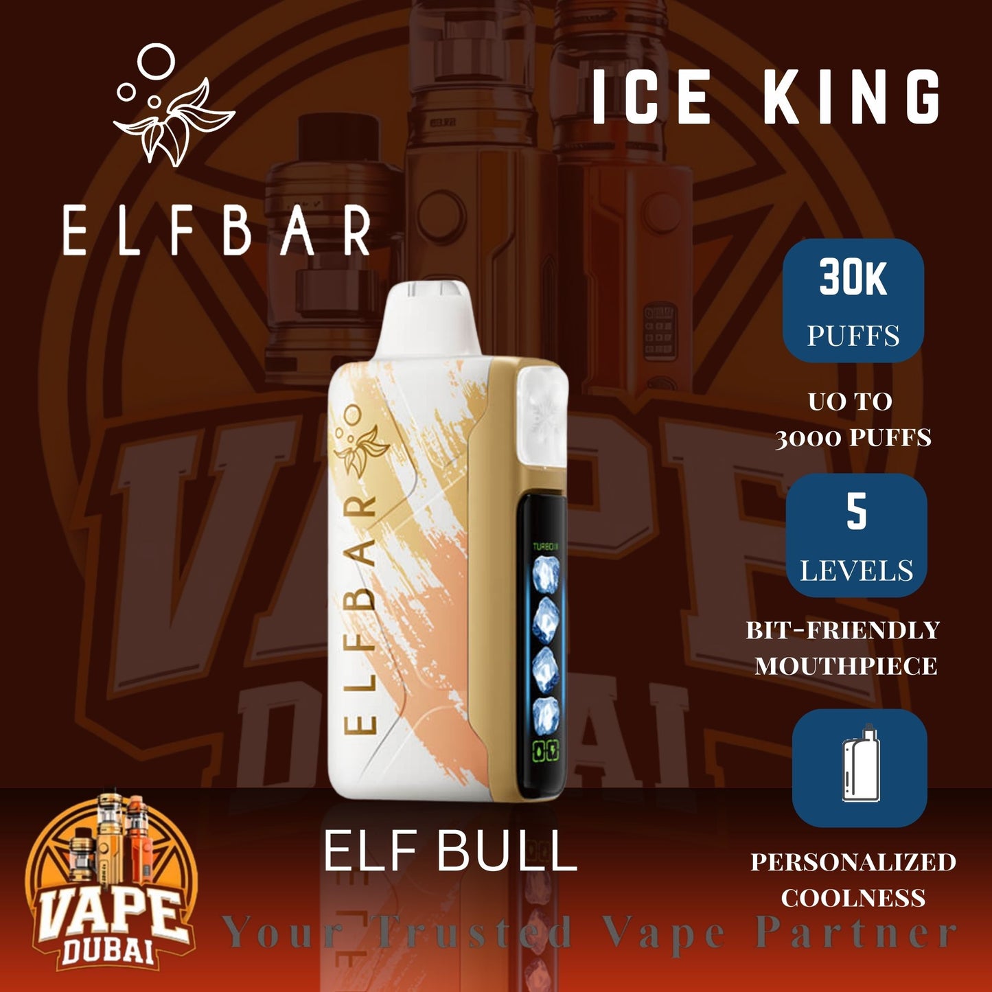 Buy Elf Bar Ice King Vape 30000 Puffs Online in Dubai UAE