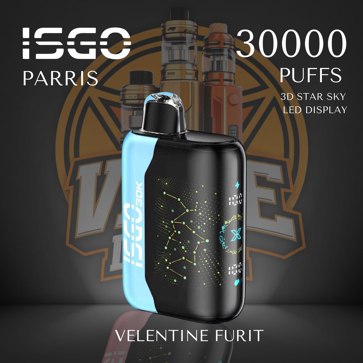 Original ISGO PARRIES 30000 Puffs Disposable Vape UAE
