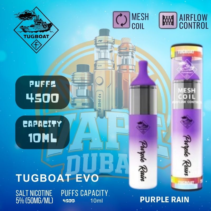 Tugboat Evo 4500 puffs vape device available in Dubai