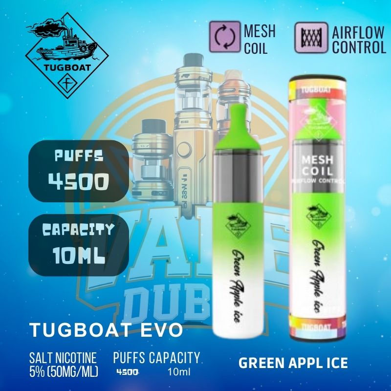 Tugboat Evo 4500 puffs Dubai disposable vape