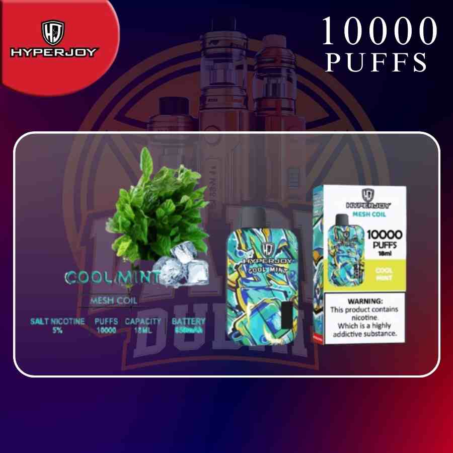 HYPERJOY Vape 10000 Puffs – Disposable & Smooth in Dubai