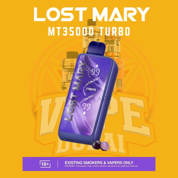 Flavorful Lost Mary MT35000 Turbo Vape – dual mode disposable device