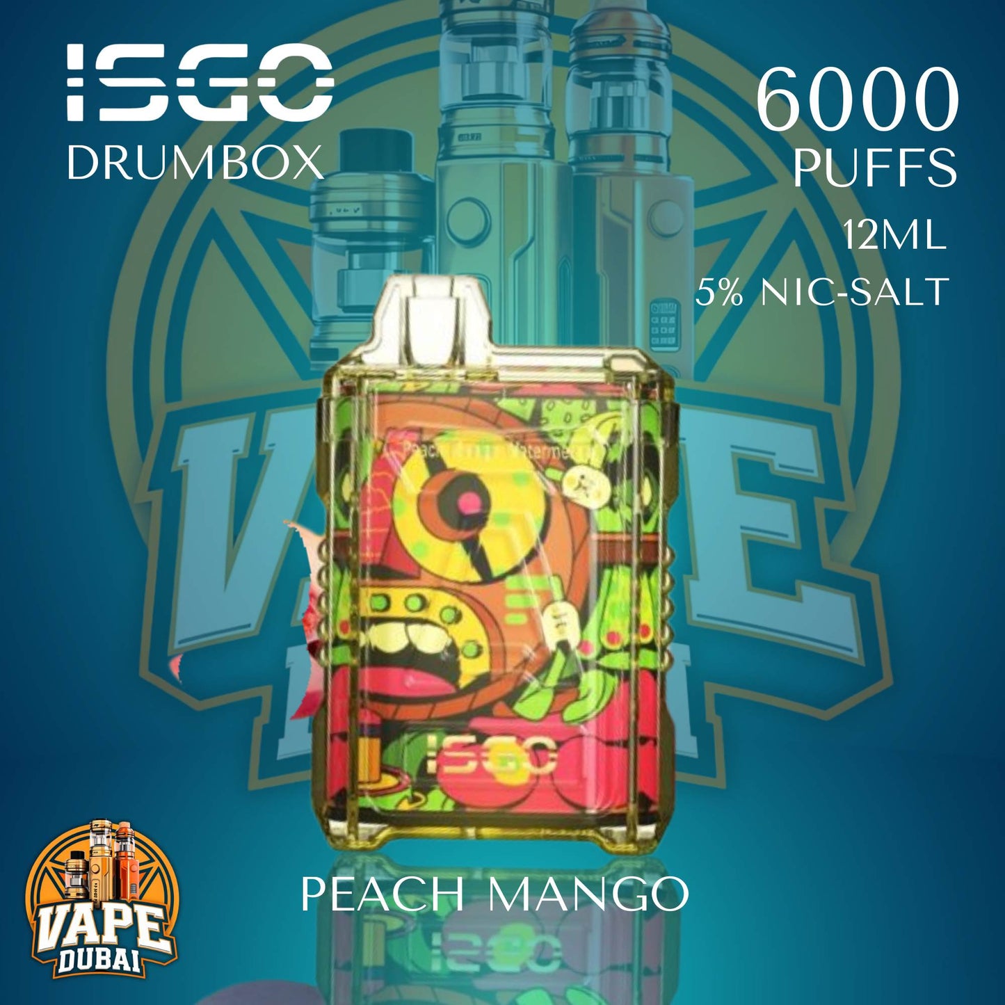 Buy ISGO Drambox 6000 Puffs Disposable Vape Online UAE