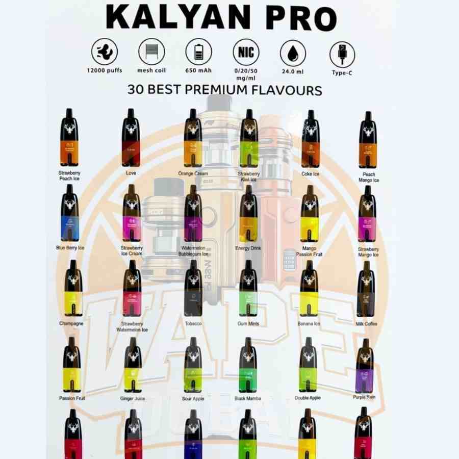 Kalyan Vape 12000 Puffs Packaging UAE