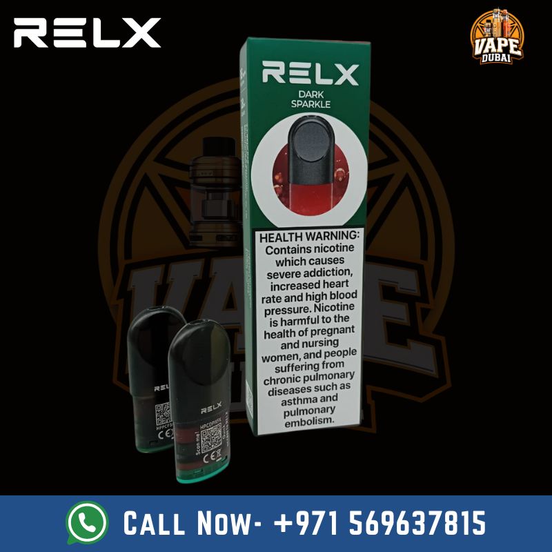 Close-up of RELX Pod Pro pre-filled cartridge with ceramic coil“