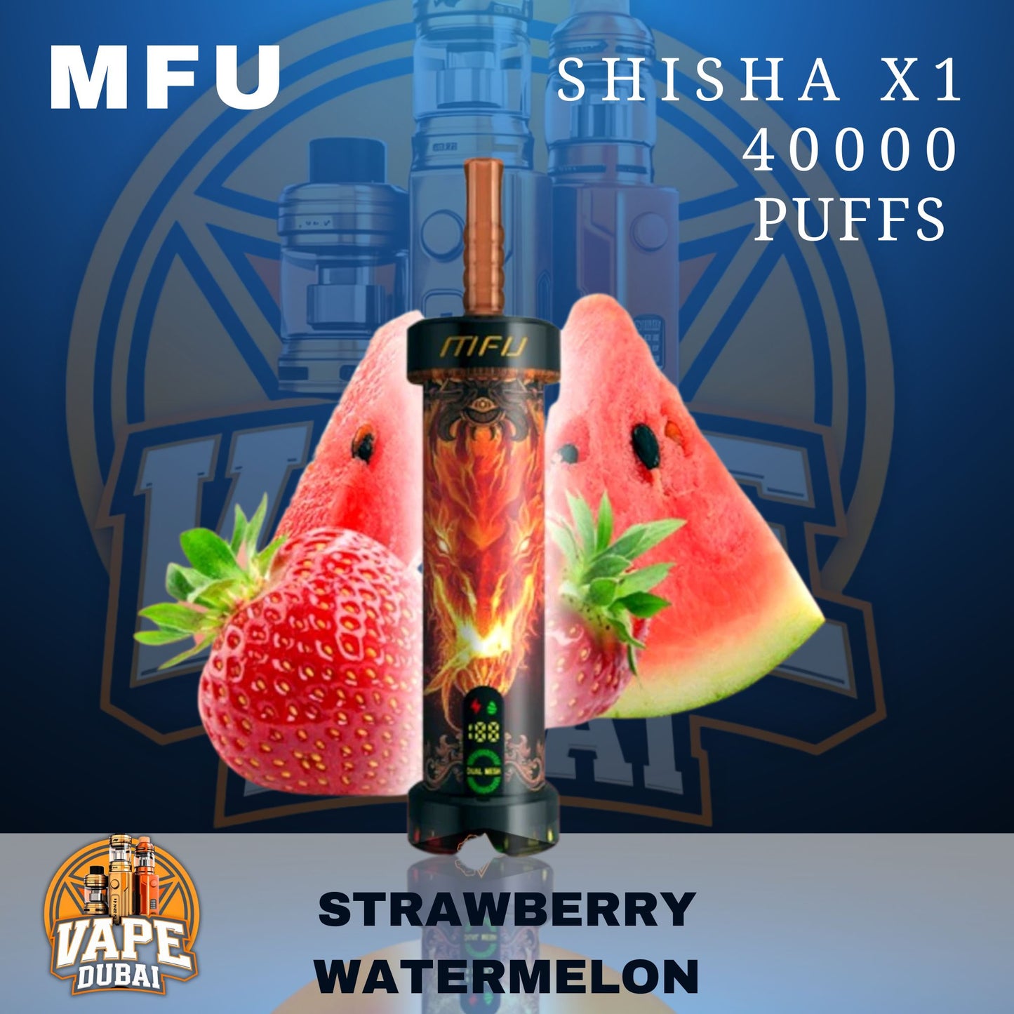 MFU Shisha X1 40000 Puffs Best Price in Dubai UAE