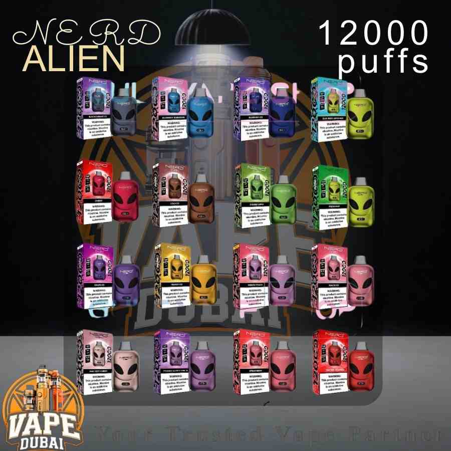 Buy Nerd Alien 12000 Puffs Vape Online in Dubai