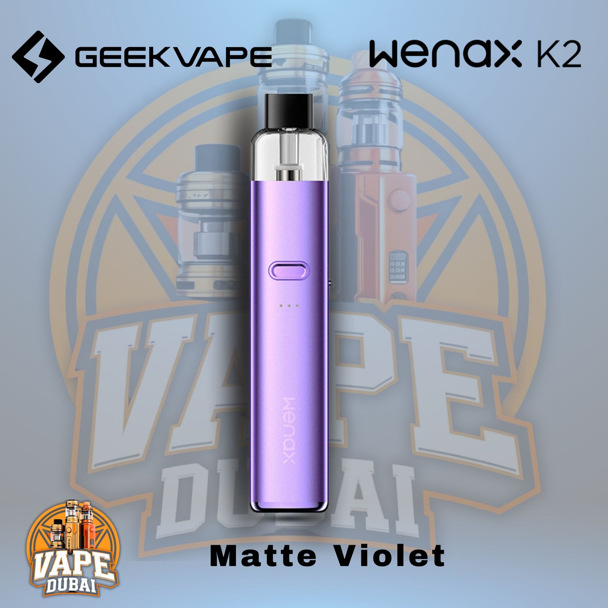 Side Look of Geekvape Wenax K2 18W 1000mAh Vape Device