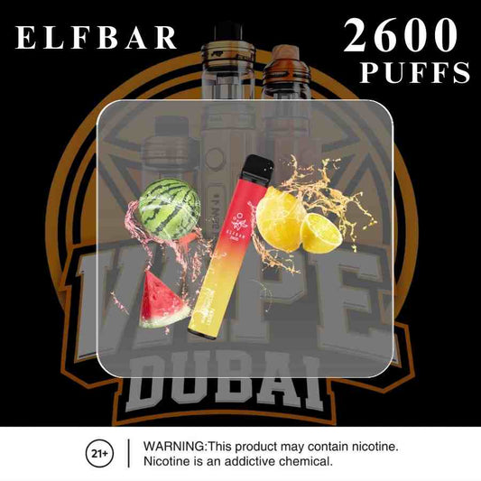Elf Bar 2600 Puffs Disposable Vape 20mg nicotine flavor variety