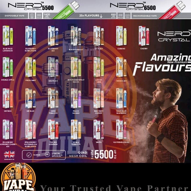 Affordable NERD 5500 Puffs vape pen online shopping UAE