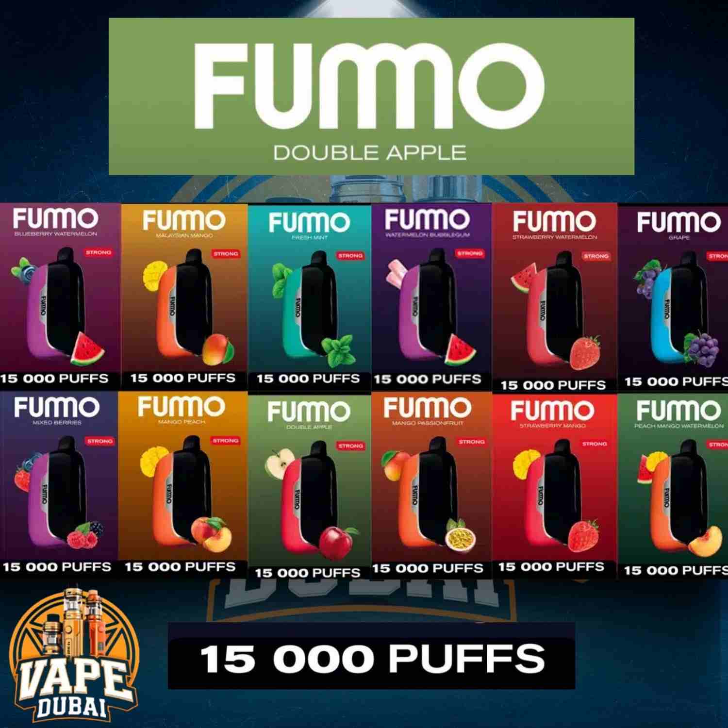 FUMMO Power Vape 15000 Puffs Side Angle