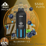 Veiik Micko Q 5500 puffs Dubai disposable vape kit