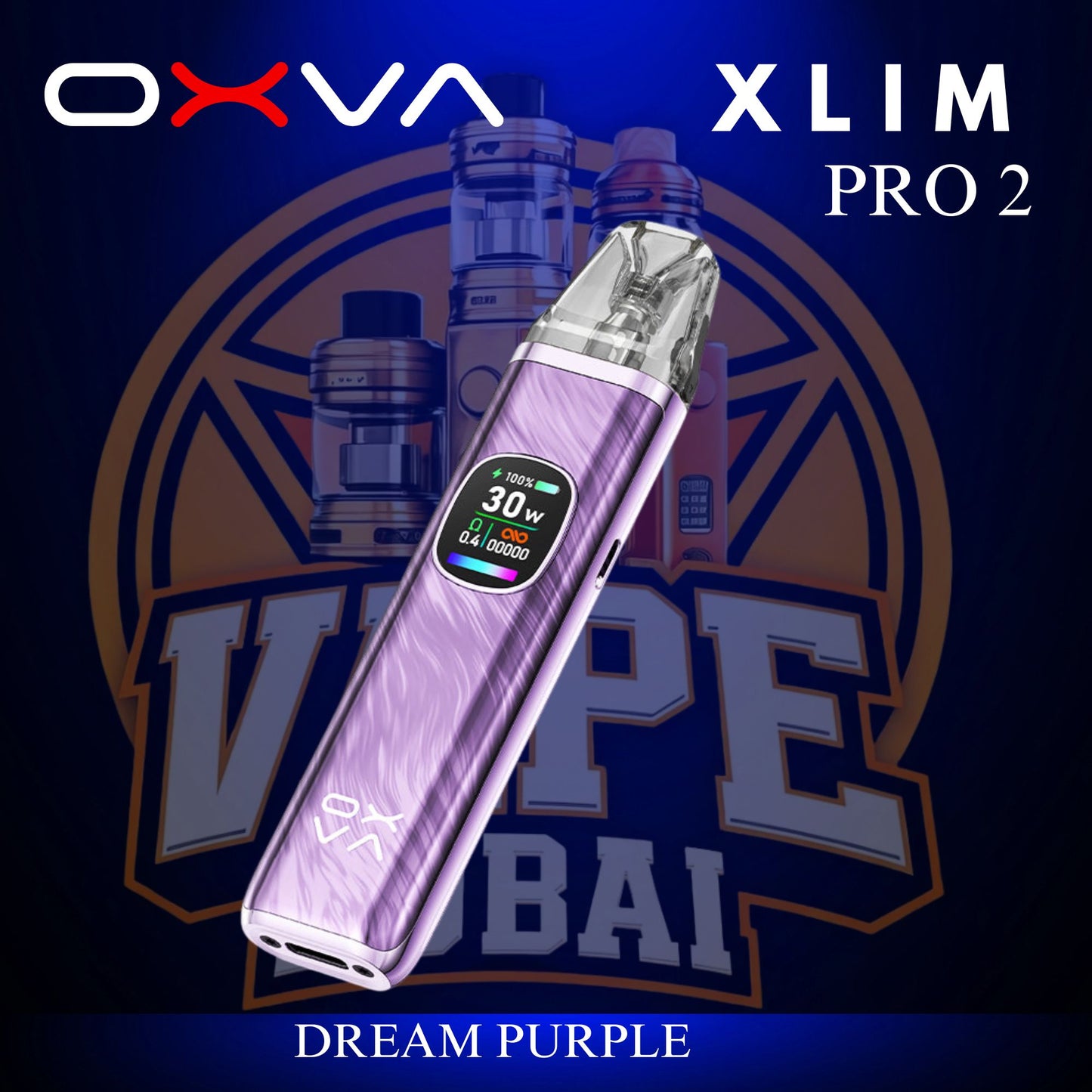 Side Profile of OXVA XLIM Pro 2 1300mAh Pod Kit Price in Dubai UAE