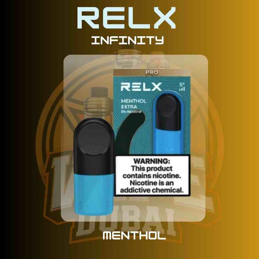 RELX Pro Pod flavors displayed for sale in Dubai