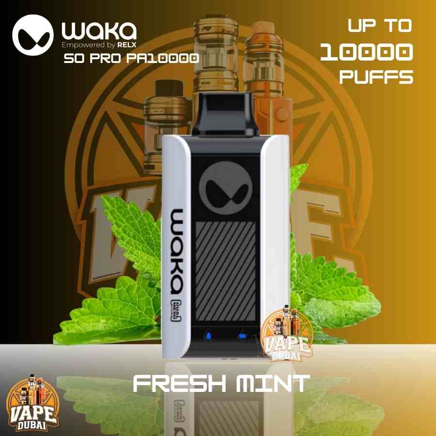 Variety of WAKA Sopro 10000 Puffs Flavors Available in Dubai Market