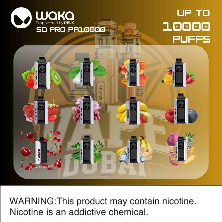 Original WAKA Sopro Vape 10000 Puffs with Packaging – Dubai Delivery