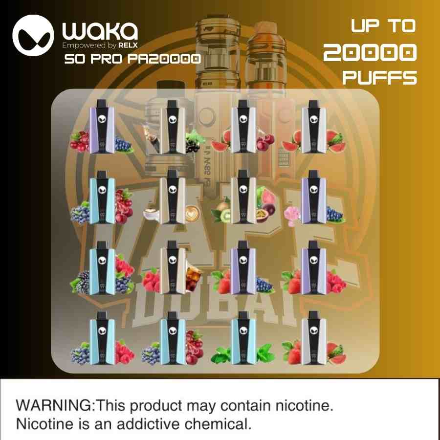 WAKA SoPro 20000 Disposable Vape Dubai – Best Price in UAE( 2025)