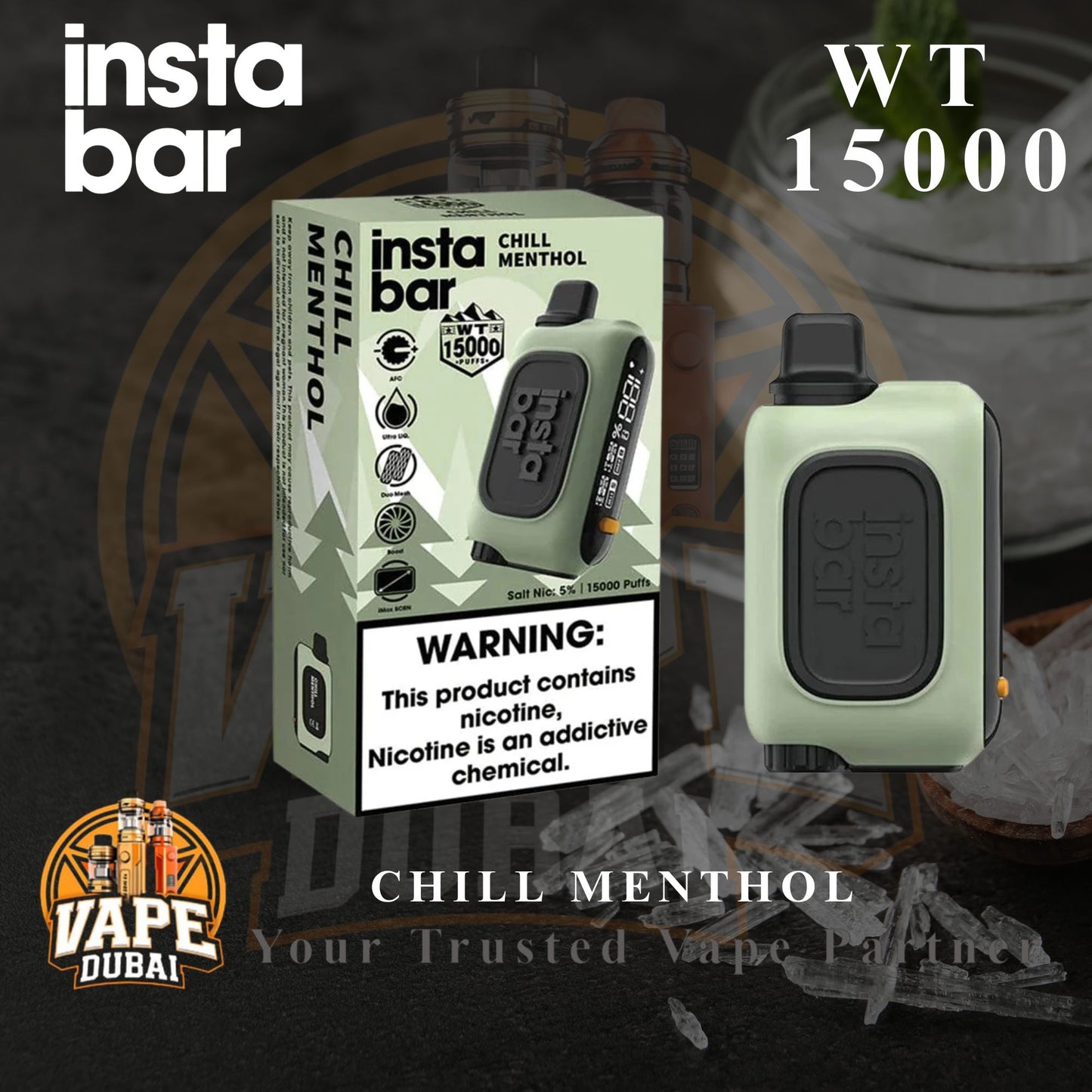 Affordable Insta Bar WT15000 Disposable Vape 15ML Dubai