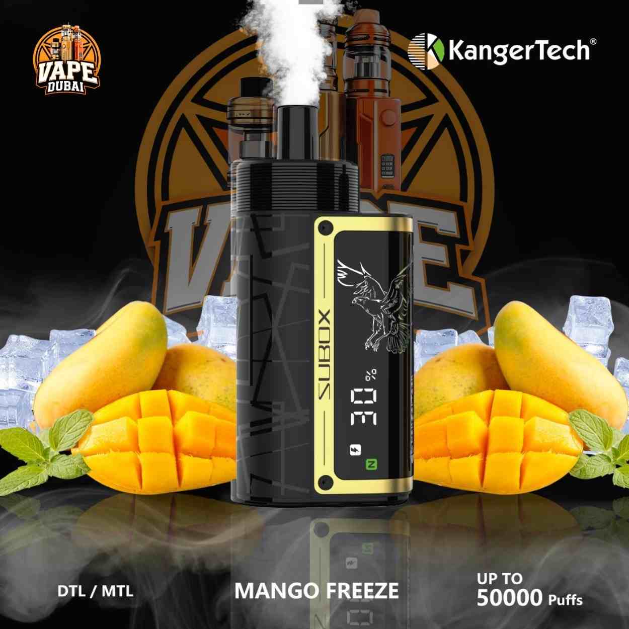 Kanger SUBOX 50000 Disposable Vape Front View