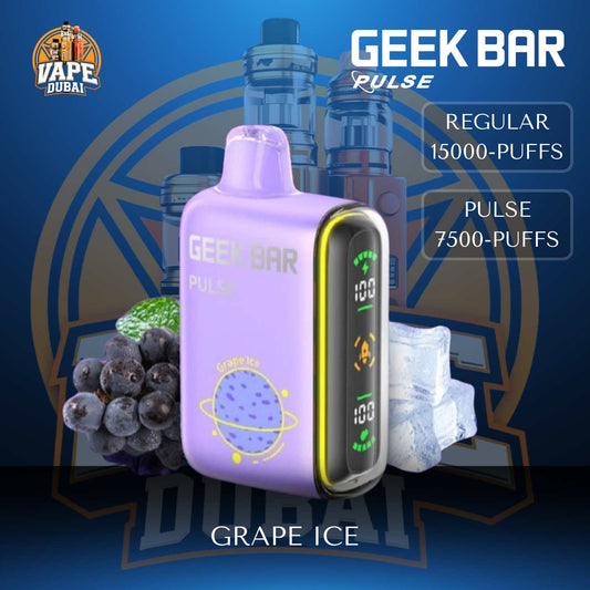 Geek Bar Pulse 15000 Puffs Disposable Vape Front View Dubai UAE
