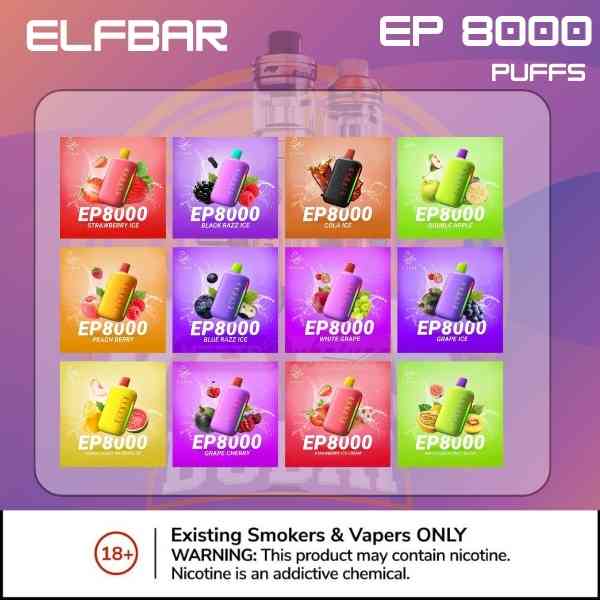 Buy Elfbar EP 8000 Disposable Vape Online UAE
