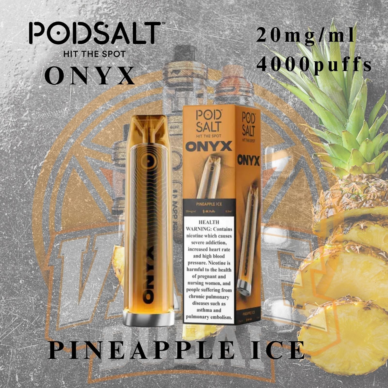 Pod Salt Onyx 4000 Puff Disposable Vape Dubai Best Price

