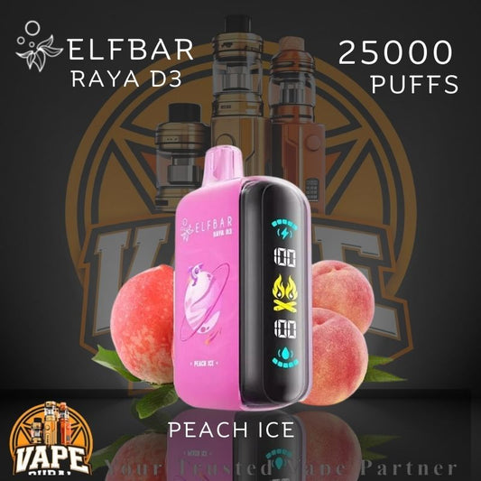 Elfbar Raya D3 25000 puffs vape device in Dubai
