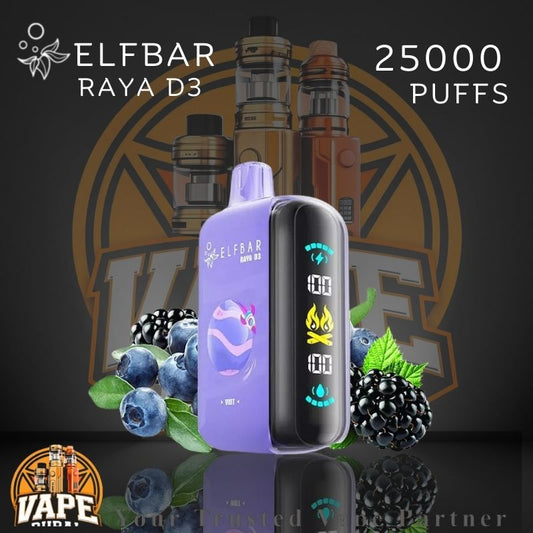 New Elfbar Raya D3 vape with 25000 puffs in Dubai shop