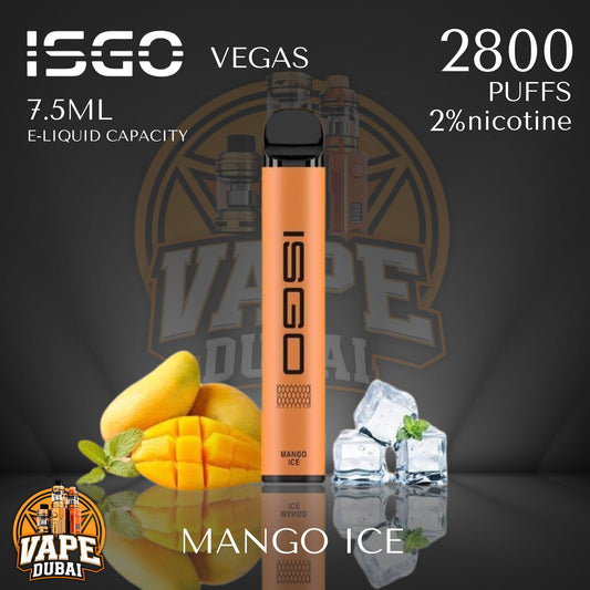 ISGO Vegas 2800 Puffs Disposable Vape Original Flavors UAE