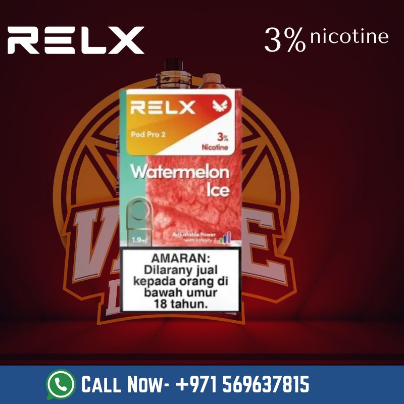 RELX Pod Pro 3% Nicotine Vape Cartridge - Front View