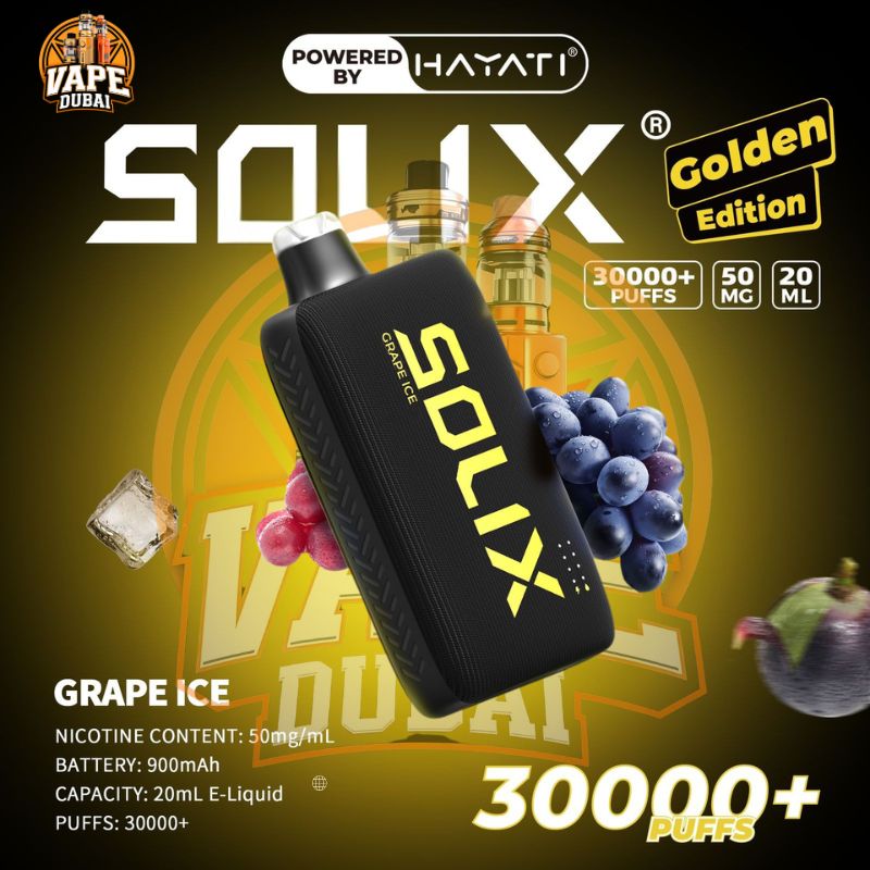 Hayati Solix 30000 Puffs Disposable Vape – Golden Edition