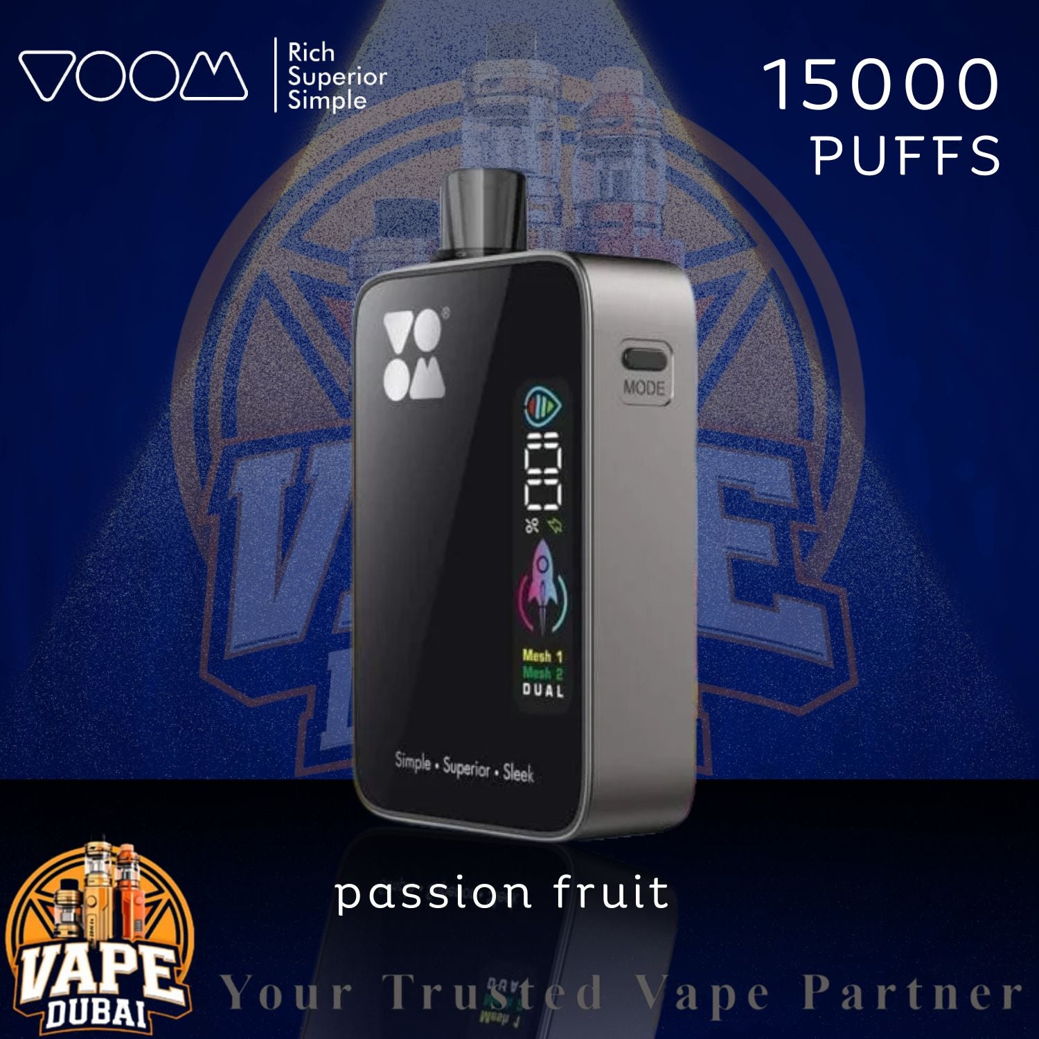 Buy VOOM Brust Vape 15000 Puffs Online – Best Price UAE