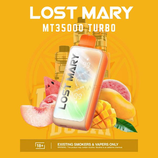 Lost Mary MT35000 Turbo Disposable Vape with 35000 puffs and USB-C charging