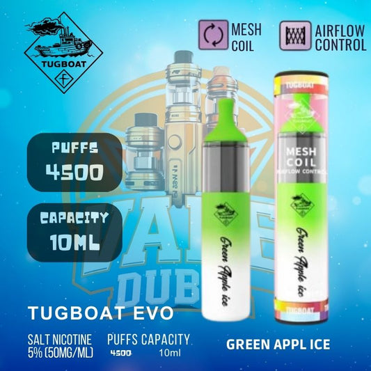 Tugboat Evo 4500 puffs Dubai disposable vape