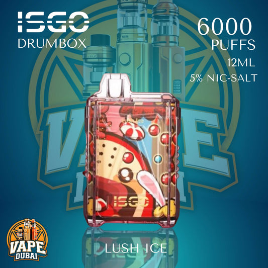ISGO Drambox 6000 Puffs 5% Nic Salt Vape Best Price in UAE
