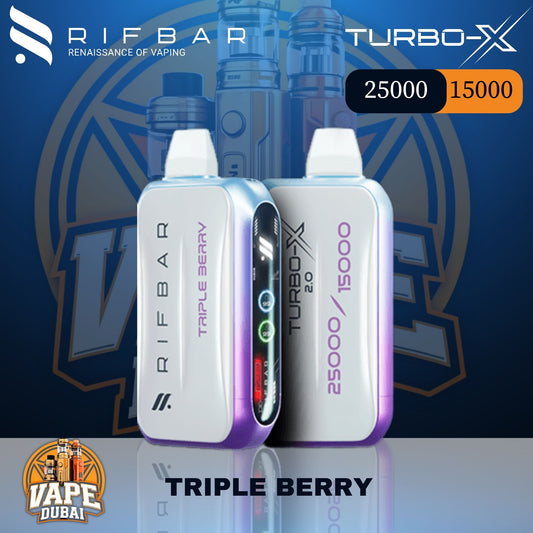 RIFBAR Turbo X 25000 Puffs – Front View – Best Price in Dubai UAE