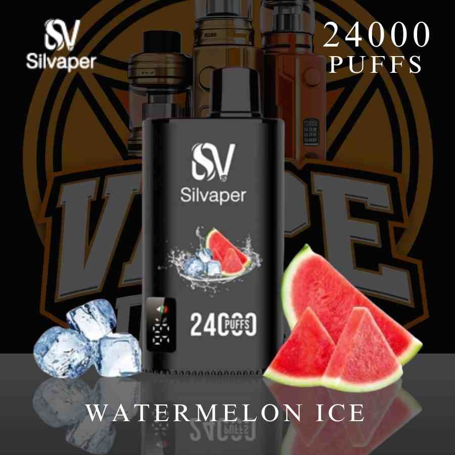 Close-up of Silvaper 24000 Puffs 50MG Disposable Vape in Dubai

