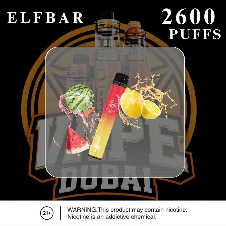 Elf Bar 2600 Puffs Disposable Vape 20mg nicotine flavor variety